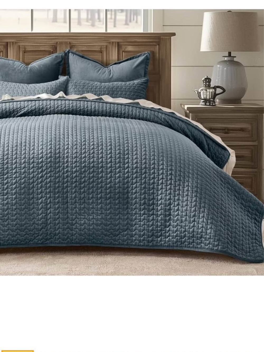 EverGrace Luxury Velvet Quilt Bedding Set Full Queen Size 3 Pieces